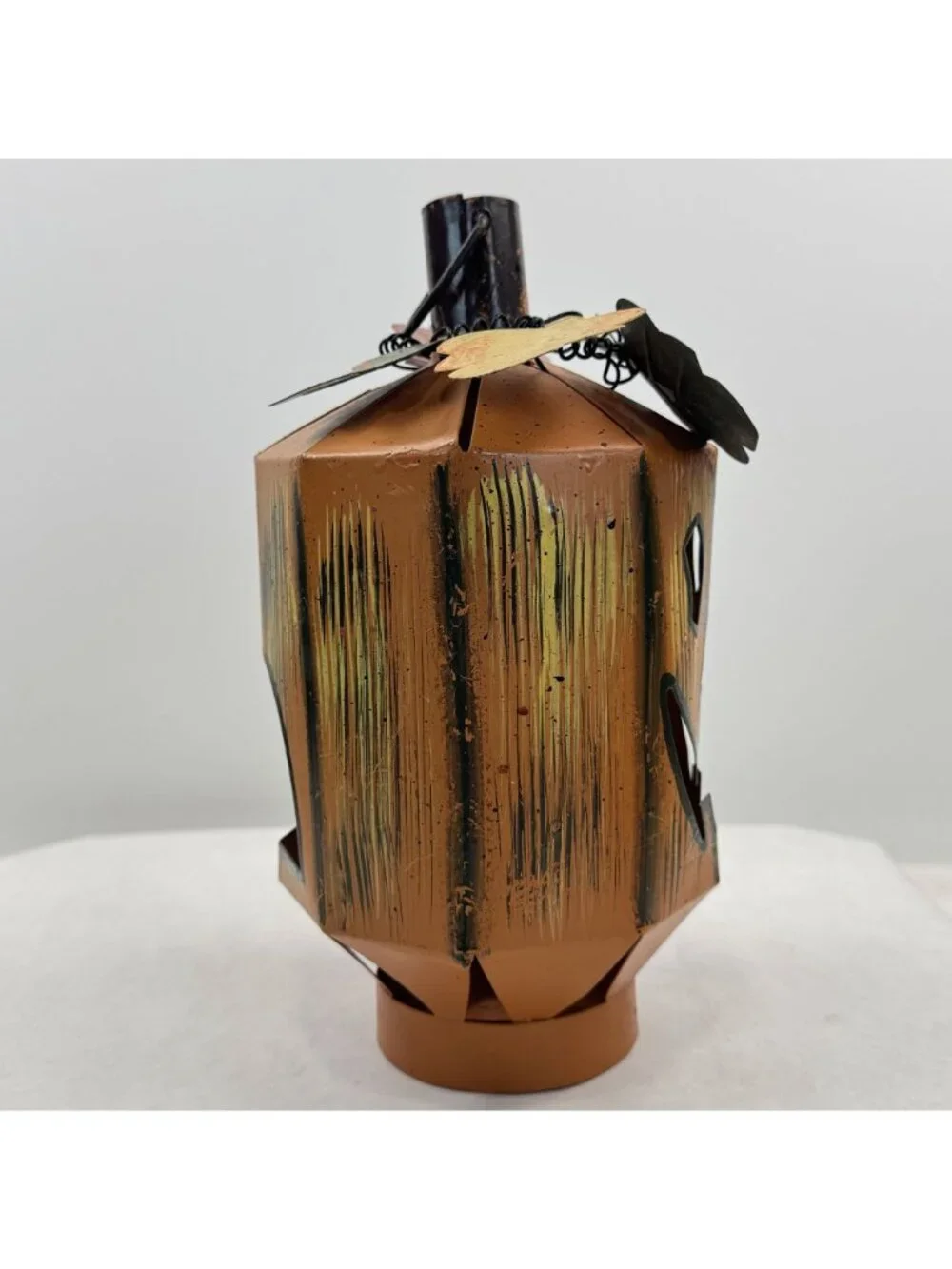 Metal Jack-O-Lantern Tea Light Candle Holder 9
